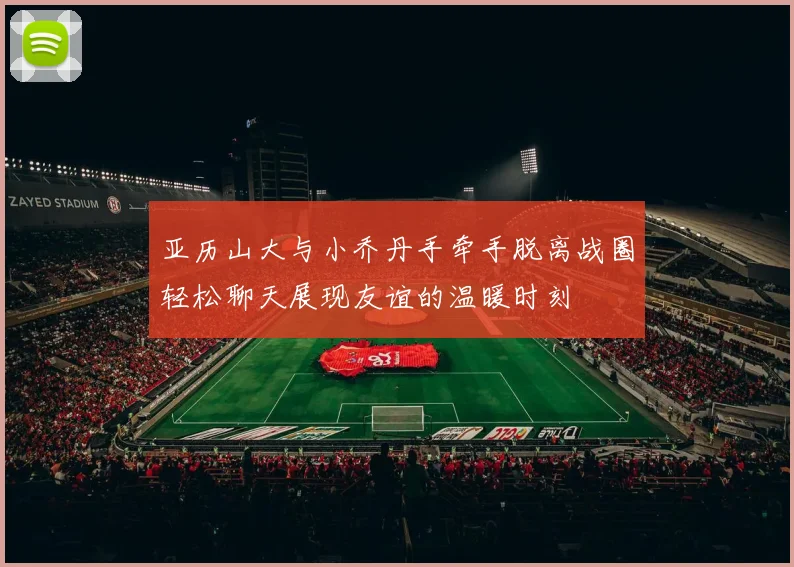 亚历山大与小乔丹手牵手脱离战圈轻松聊天展现友谊的温暖时刻